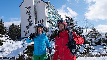 Winteransicht des Best Wetsern Ahorn Hotel Oberwiesenthal 
